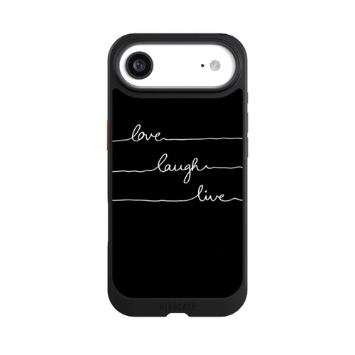 Apple iPhone Air NIVOcore Love Laugh Live blanc/noir