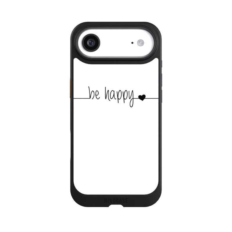 iPhone Air NIVOcore Be Happy Weisser Hintergrund