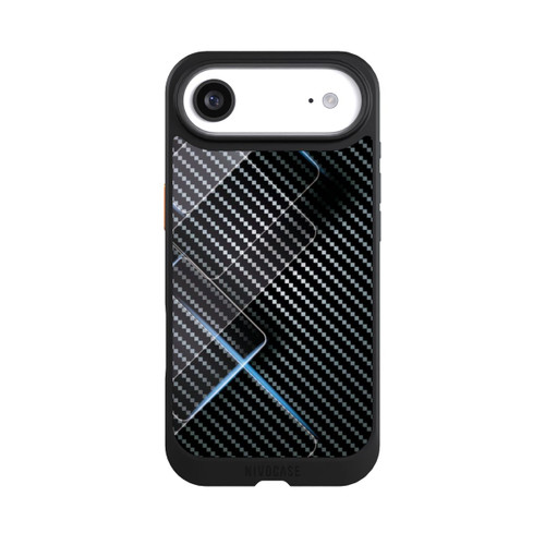 Apple iPhone Air NIVOcore Blaue Linien auf Karbon