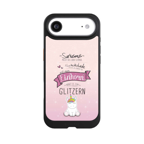 Apple iPhone Air NIVOcore Einhorn Glitzer Spruch