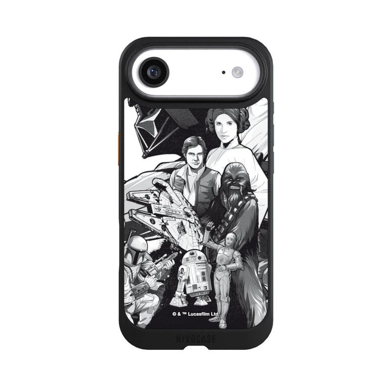 iPhone Air NIVOcore StarWars Charaktere - Schwarz-Weiß