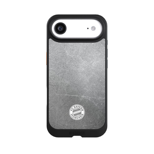 Apple iPhone Air NIVOcore Klassisches FCB Logo Klein - Weiß auf Metalllook