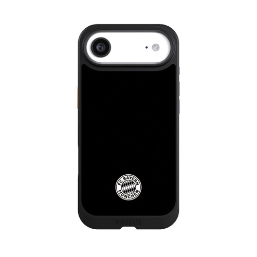Apple iPhone Air NIVOcore Klassisches FCB Logo Klein - Weiß auf Schwarz