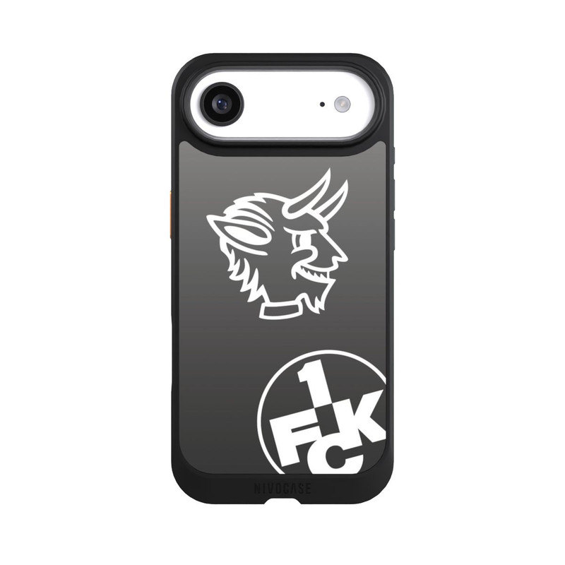 iPhone Air NIVOcore Teufelskopf FCK auf Schwarz