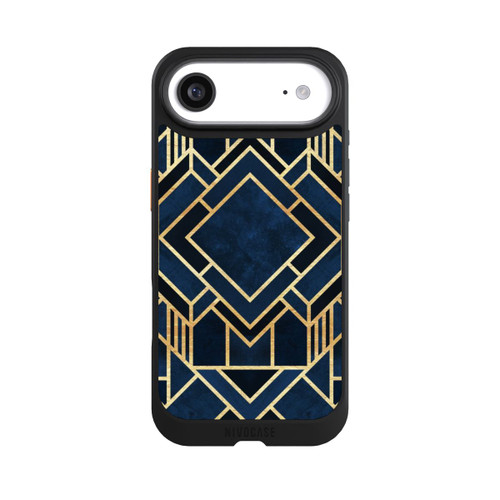 Apple iPhone Air NIVOcore Kunst Deko Blau Golddruck
