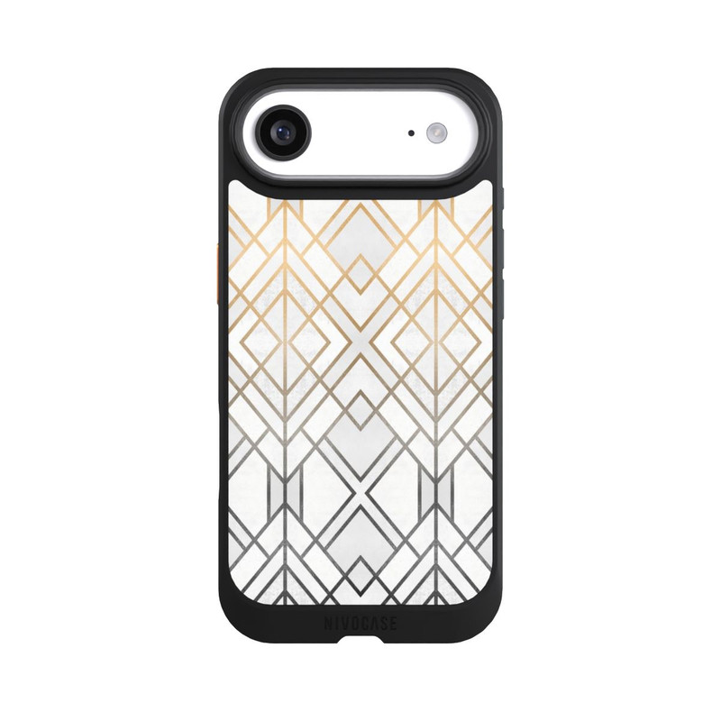 iPhone Air NIVOcore Gold und Grauer Geo Golddruck