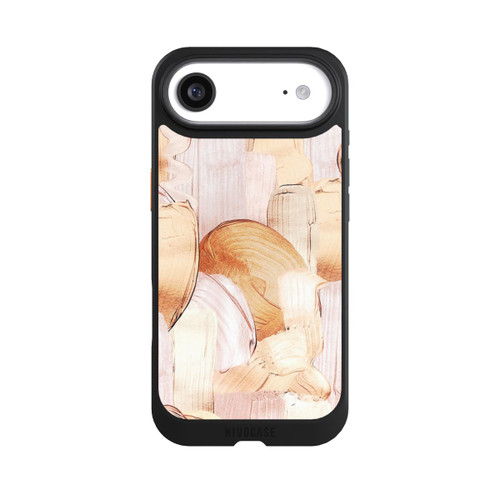 Apple iPhone Air NIVOcore Weiß/Gold Pinsel Muster