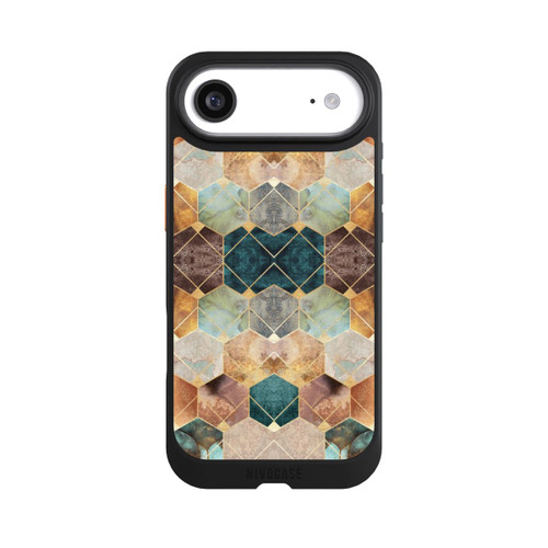Apple iPhone Air NIVOcore Naturfarbene Sechsecke und Diamanten