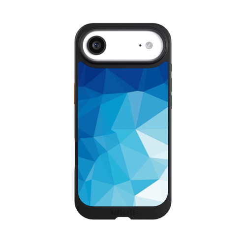 Apple iPhone Air NIVOcore Mosaïque Polygonale Bleue