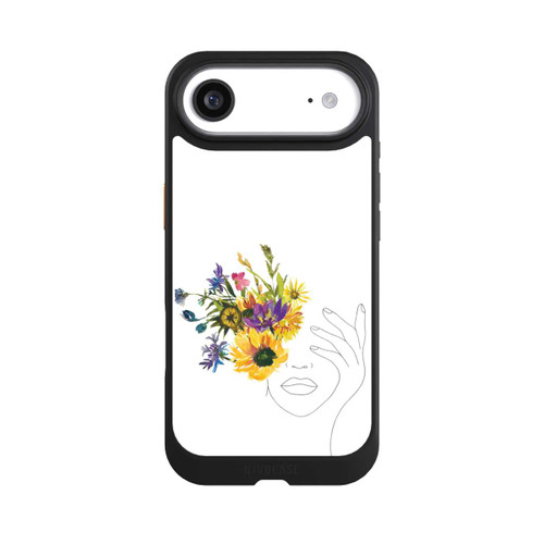 Apple iPhone Air NIVOcore Line Art Frau Sonnenblumen