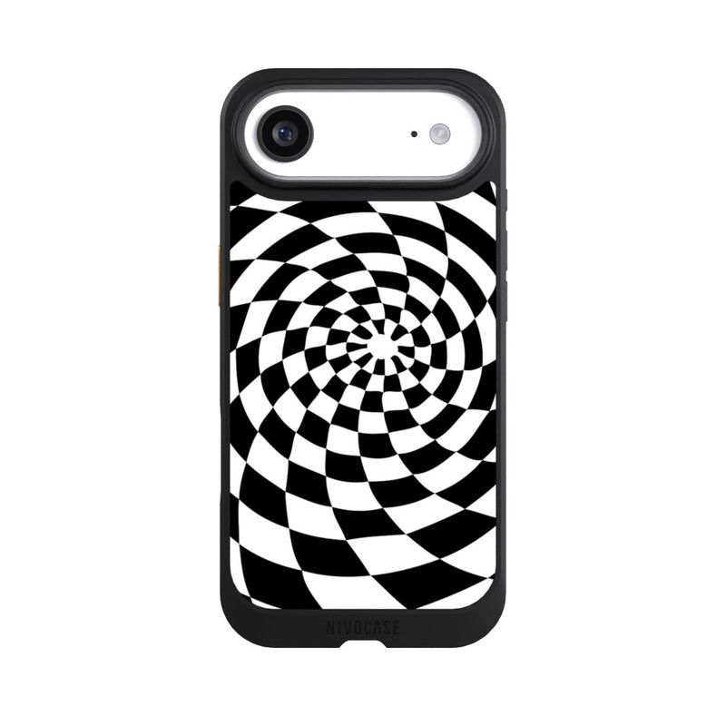 iPhone Air NIVOcore Illusion en noir et blanc