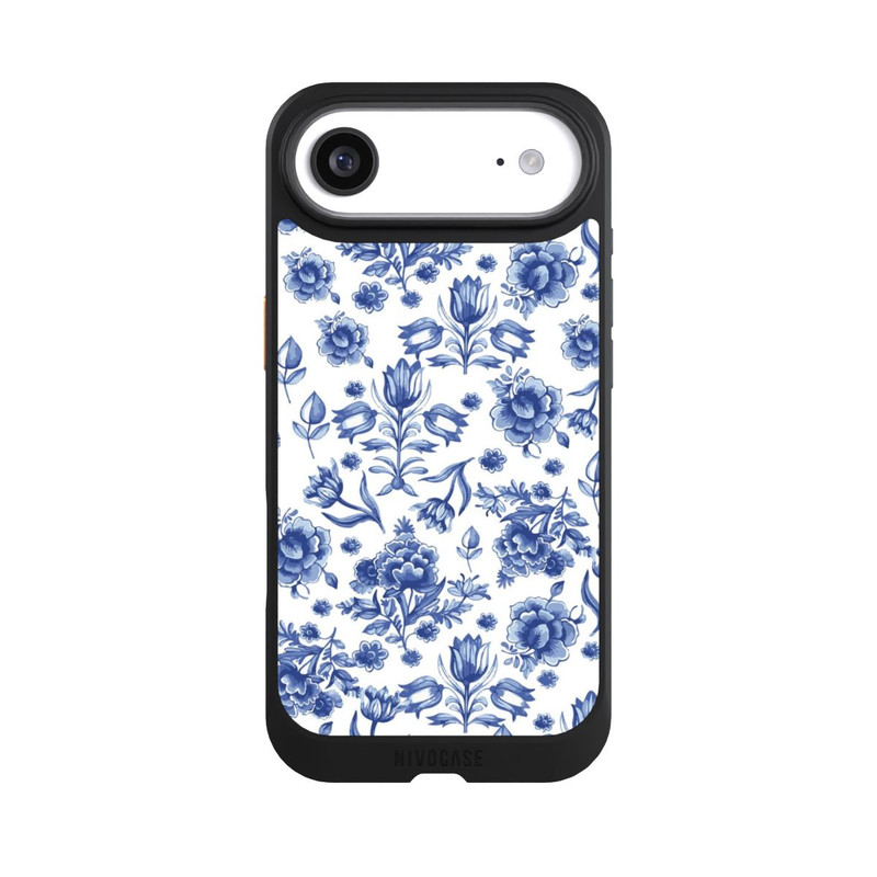 iPhone Air NIVOcore Blaues Blumenmuster