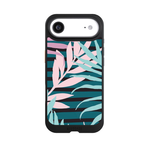 Apple iPhone Air NIVOcore Pastell-Dschungelblätter rosa blaugrün