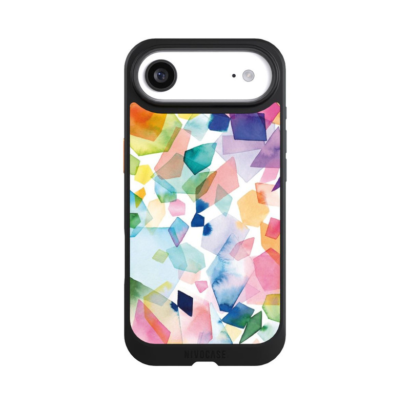 iPhone Air NIVOcore Bunte Aquarelledelsteine ​​und Diamanten