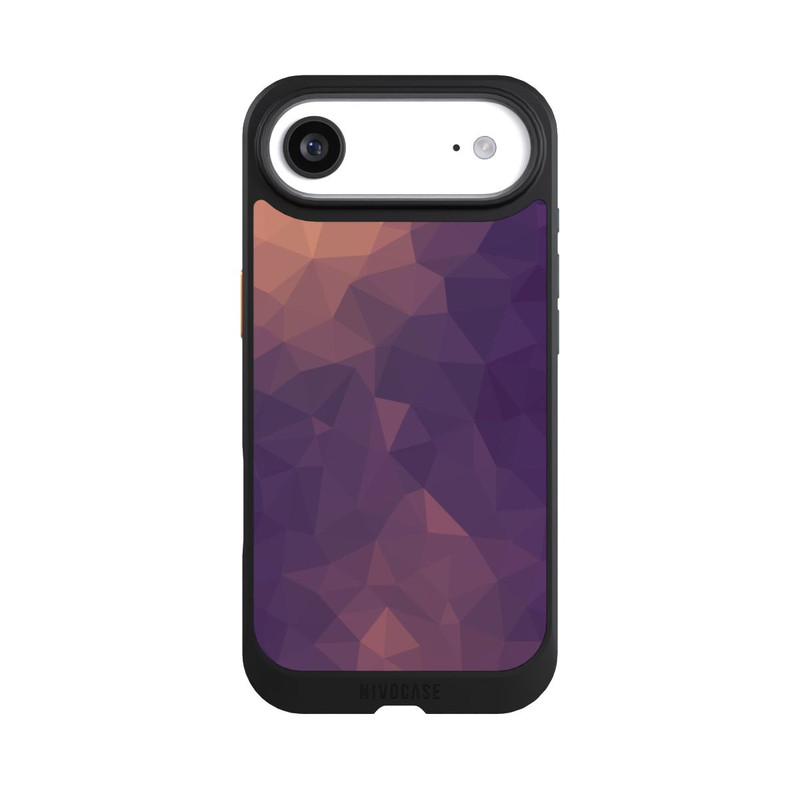 iPhone Air NIVOcore Polygonal Mosaic Rot/Violett