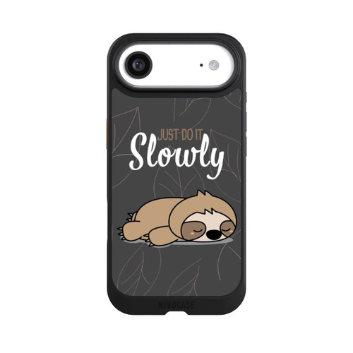 Apple iPhone Air NIVOcore Just Do It Slowly Sloth Grey