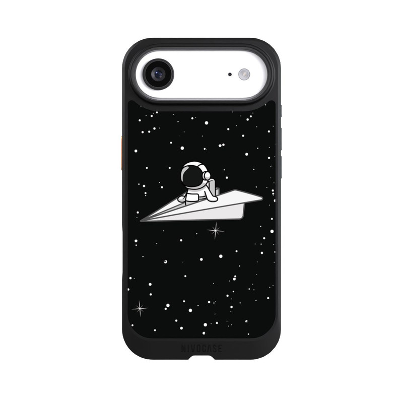 iPhone Air NIVOcore Astronaut Paper Plane Comic