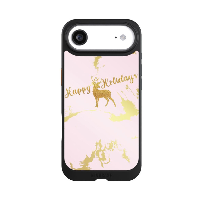 iPhone Air NIVOcore Happy Holidays Reindeer Gold