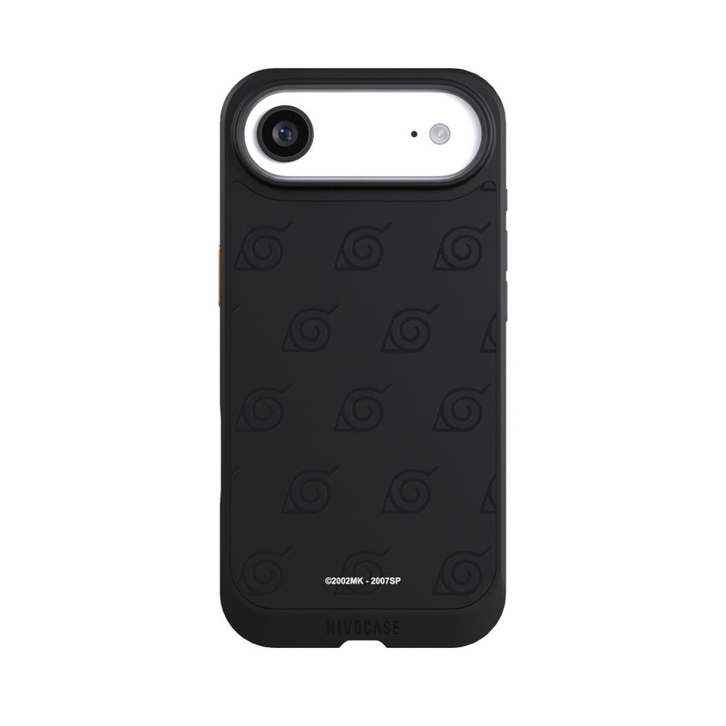 iPhone Air NIVOcore Schwarzes Konoha-Muster Transparent