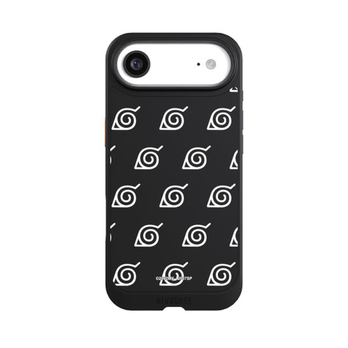 Apple iPhone Air NIVOcore Weißes Konoha-Muster Transparent