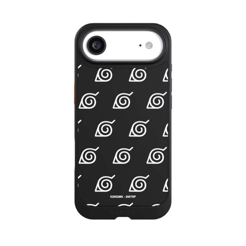 Apple iPhone Air NIVOcore Weißes Konoha-Muster Transparent