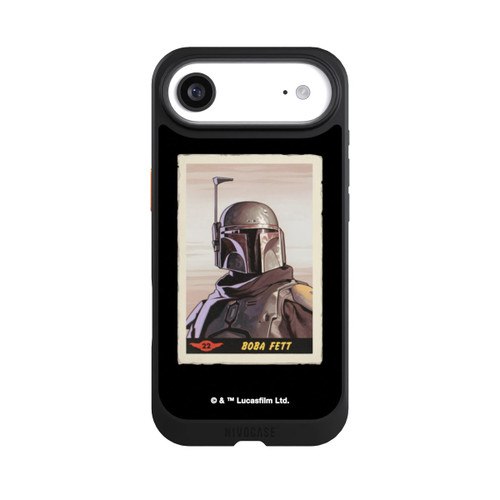 Apple iPhone Air NIVOcore Boba Fett Badges Schwarzer Hintergrund