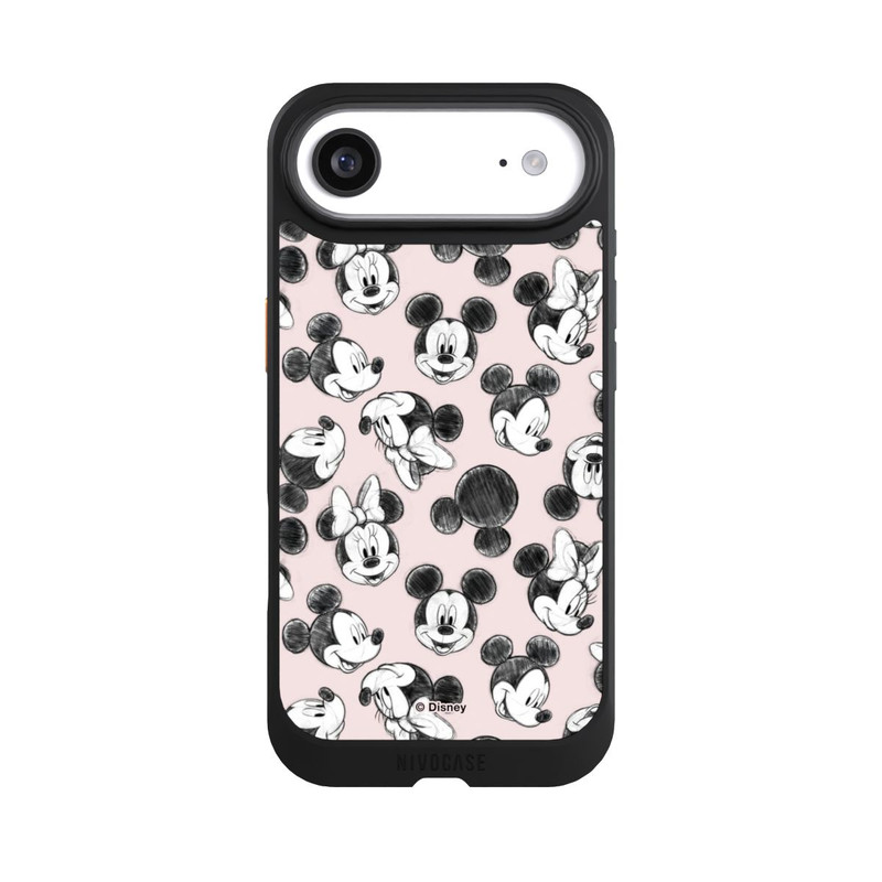 iPhone Air NIVOcore Minnie & Mickey Viele Gesichter Pink