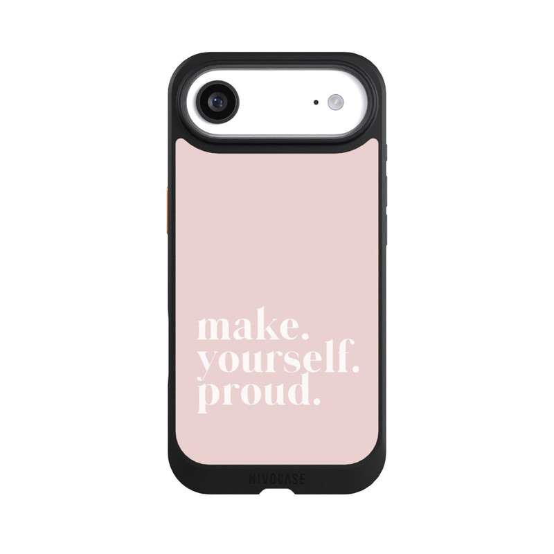 iPhone Air NIVOcore Make Yourself Proud Zitat - Altrosa
