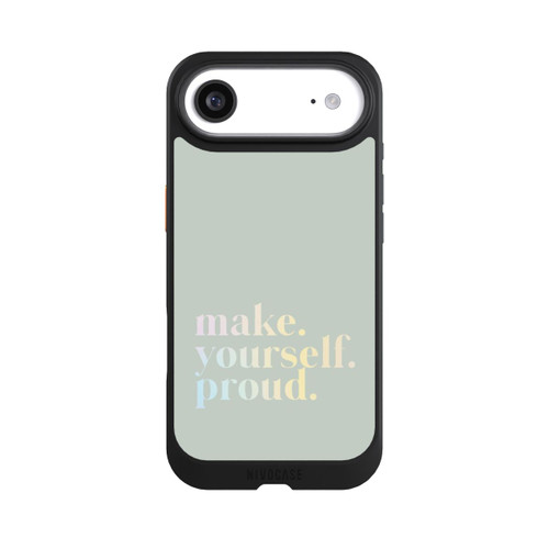 Apple iPhone Air NIVOcore Make Yourself Proud Citation - Menthe et dégradé