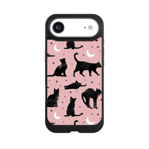 Apple iPhone Air NIVOcore Katzen und Mond auf Rosa