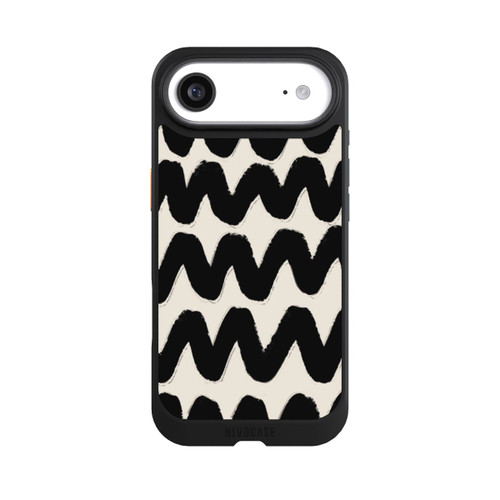 Apple iPhone Air NIVOcore Schwarzes Wellenmuster