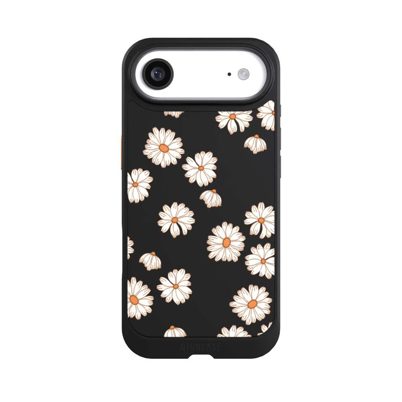 iPhone Air NIVOcore Flowerpower Tapete Weiss
