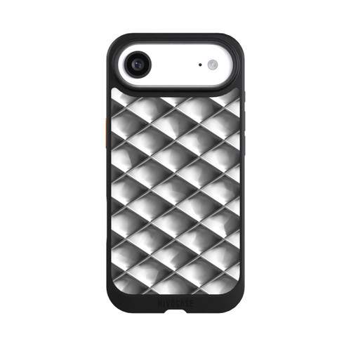 Apple iPhone Air NIVOcore Glamour Silver Squares