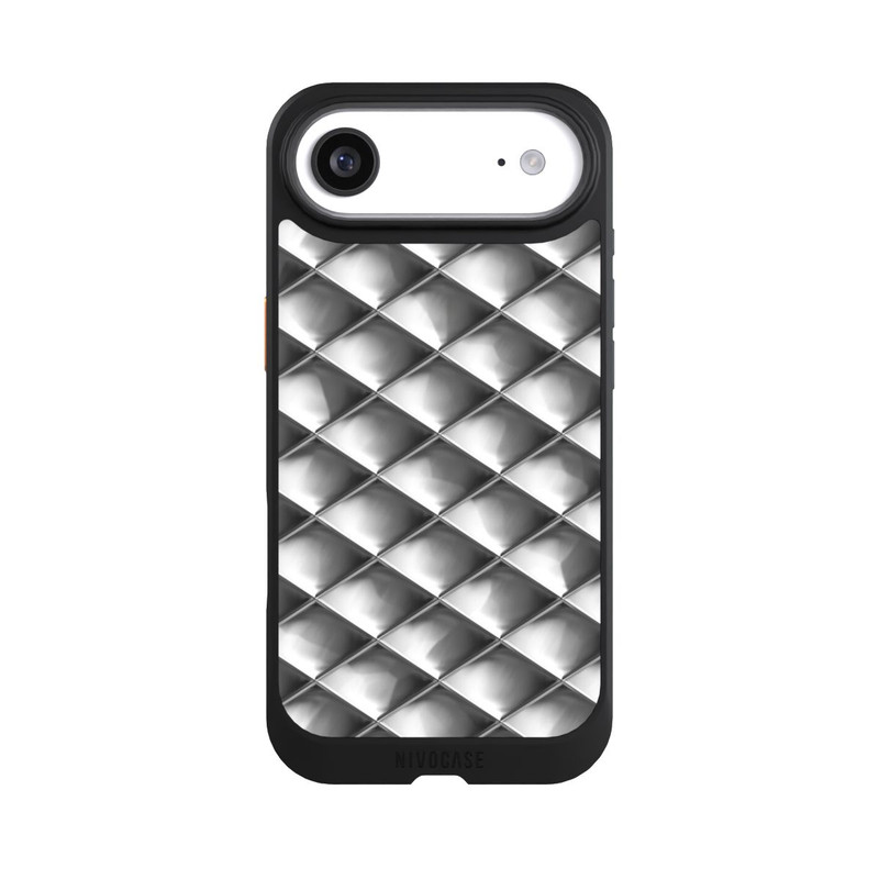 iPhone Air NIVOcore Carrés argentés Glamour