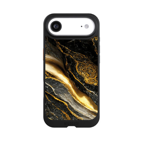 Apple iPhone Air NIVOcore Schwarze Marmor Goldschichten