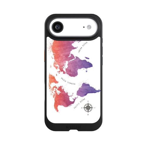 Apple iPhone Air NIVOcore Worldmap (Watercolor) white