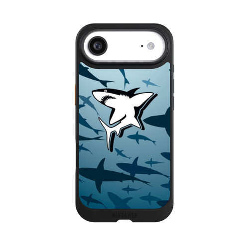 Apple iPhone Air NIVOcore Haie Muster Blau