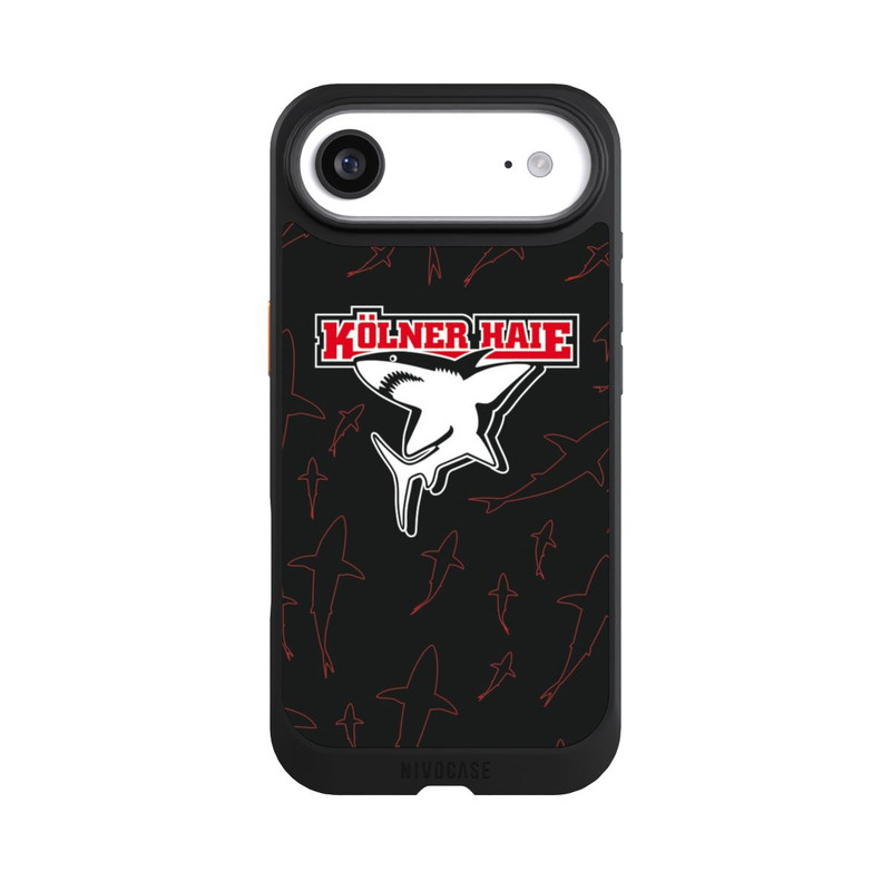 iPhone Air NIVOcore Haie Muster Rot