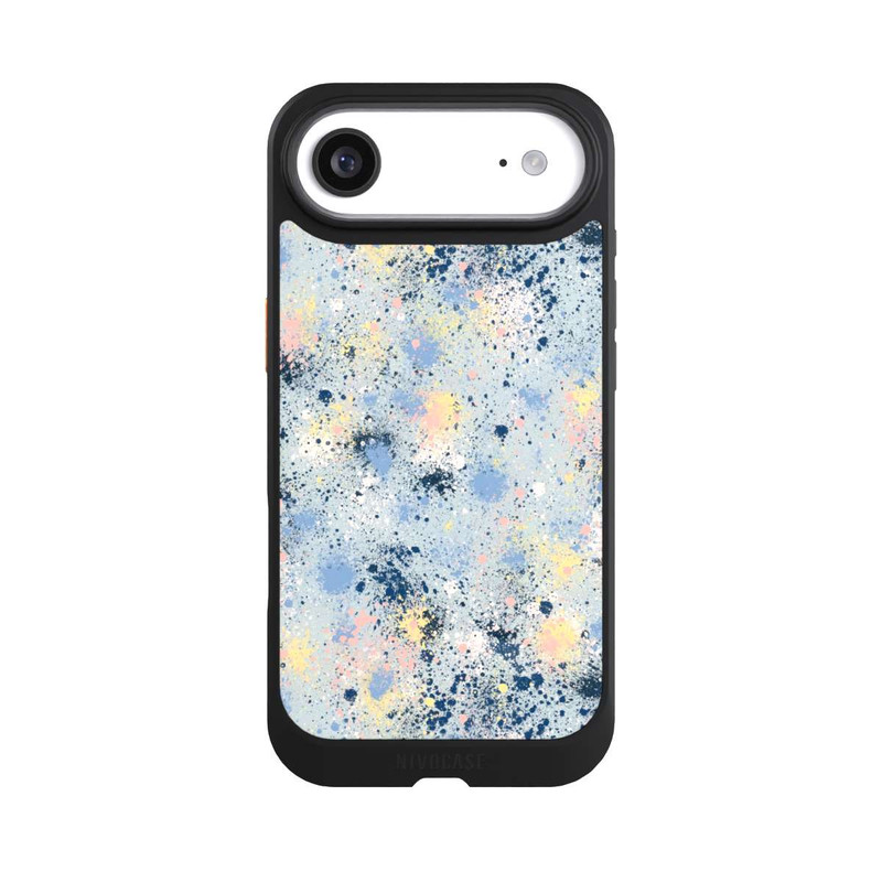 iPhone Air NIVOcore Tintentropfen Staub Textur Blau