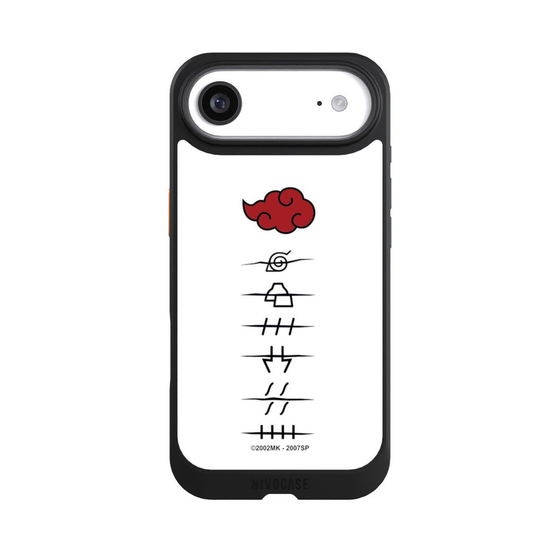 iPhone Air NIVOcore Akatsuki Mitgliedersymbole Weiß