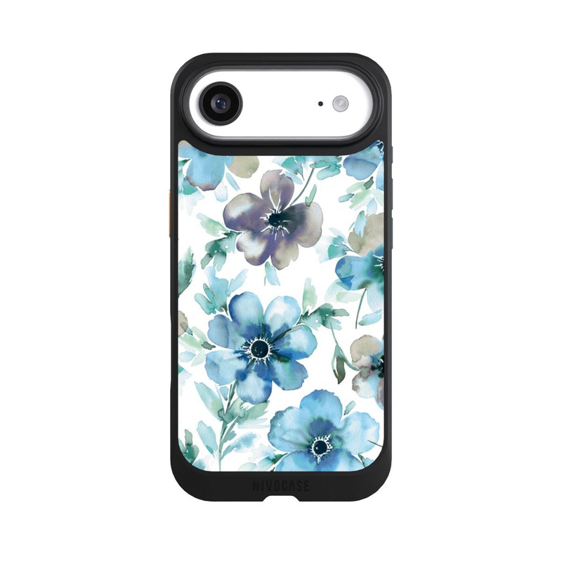 iPhone Air NIVOcore Blaues Blumenmuster Trendy