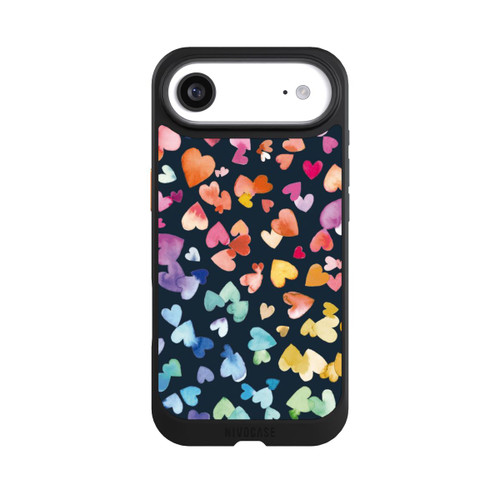 Apple iPhone Air NIVOcore Valentinstag Herzen Schwarz
