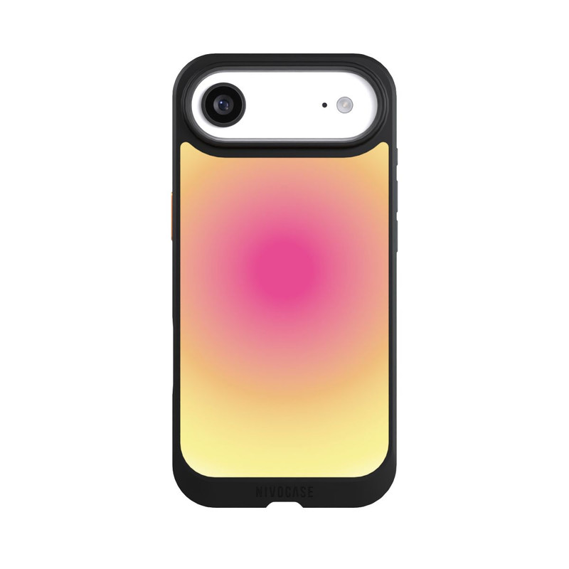 iPhone Air NIVOcore Aura yellow pink circle