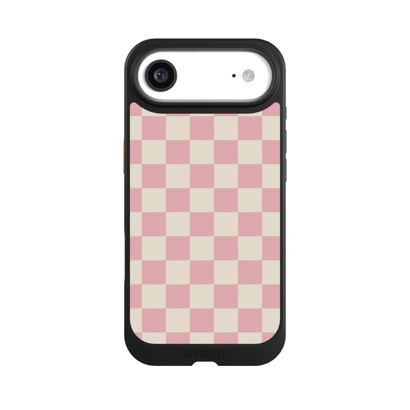 iPhone Air NIVOcore Schachbrett Rosa