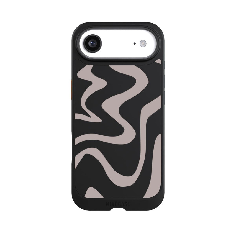 iPhone Air NIVOcore Trendy Lines Brown Transparent