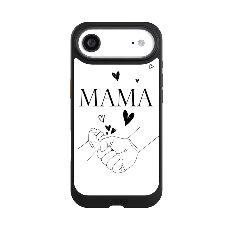 iPhone Air NIVOcore Muttertag Line Art Hände Schwarz Weiß