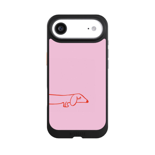 Apple iPhone Air NIVOcore Dachshund Illustration Pink