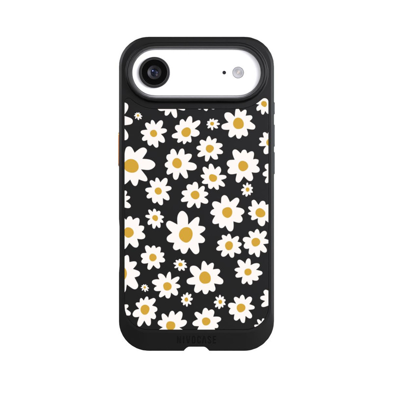 iPhone Air NIVOcore Daisy Flower Seamless Pattern Transparent