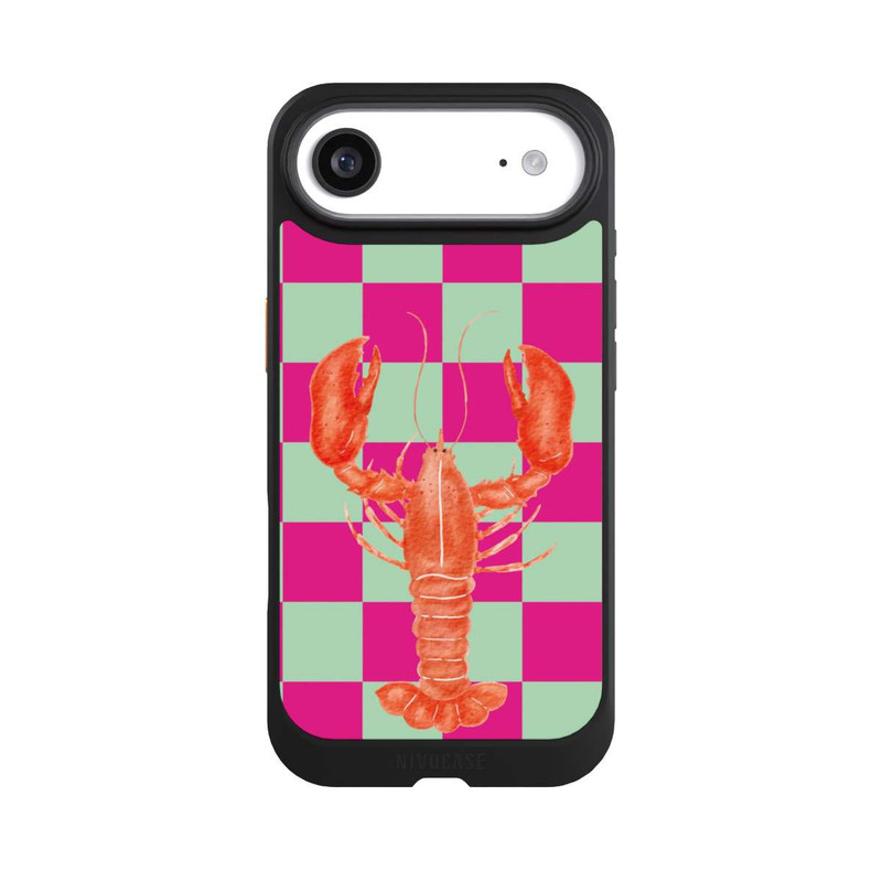 iPhone Air NIVOcore Pink Checkers Lobster