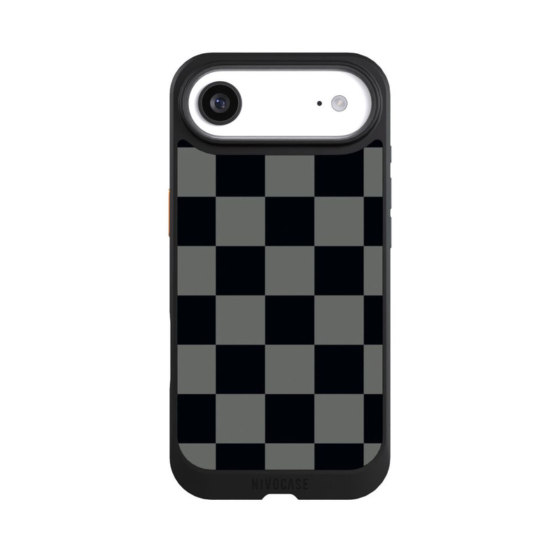 iPhone Air NIVOcore Schachbrett Schwarz Grau